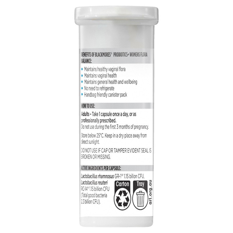 Blackmores Probiotics Women s Flora Balance Cap X 30 Chemist Direct