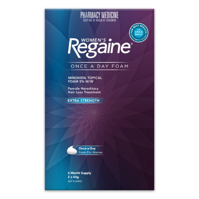 Regaine (Rogaine) Women Foam Hair Loss Treatment 120g (4 Month Supply) - Chemist Direct Regaine (Rogaine) Women Foam Hair Loss Treatment 120g (4 Month Supply) - Chemist Direct